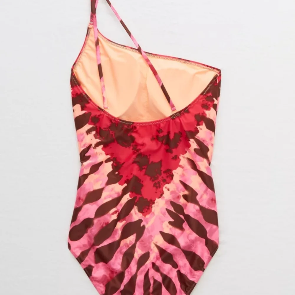 Aerie One Shoulder One Piece Swimsuit tie dye - Picture 3 of 8